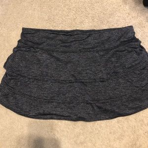 Charcoal ruffle Skort